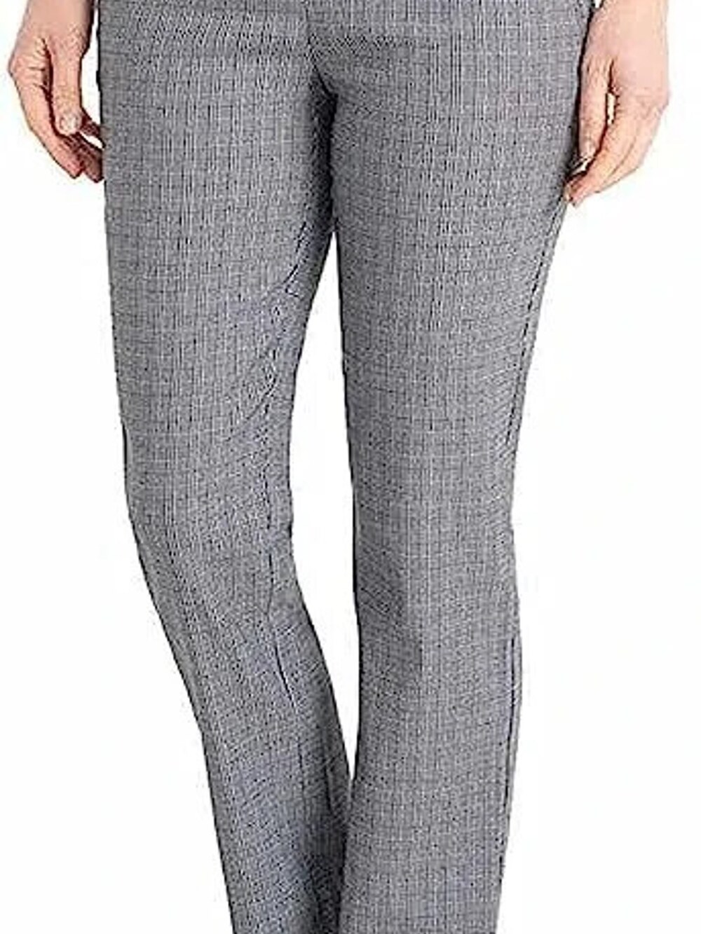 Hilary Radley Ankle Pant Women's 2XL XXL Black White Houndstooth Tummy Control